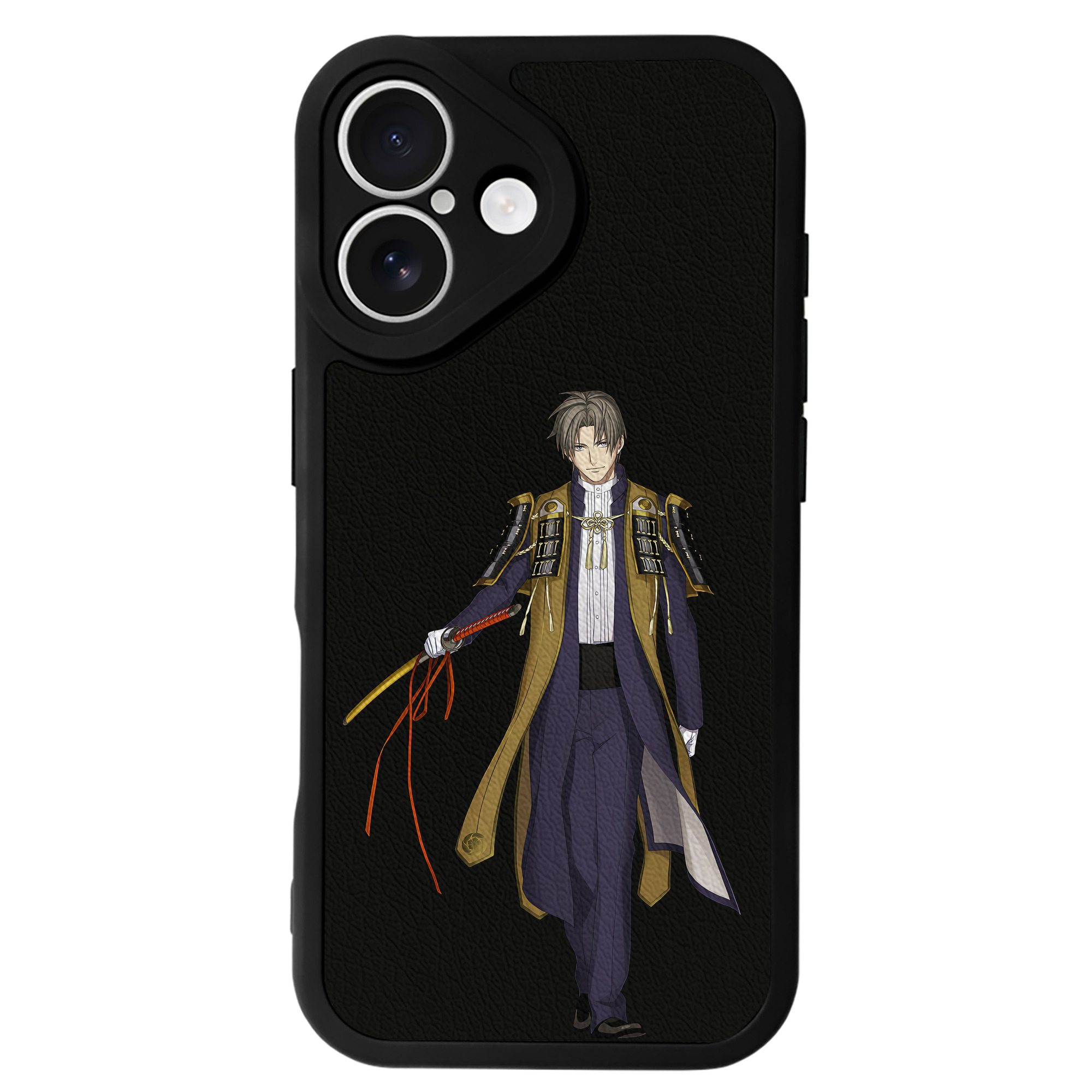 （画像用） 刀剣乱舞 Touken Ranbu 【iPhone 16シリーズ対応】シリコンスマホケース（レザー調） 材質：シリコン
